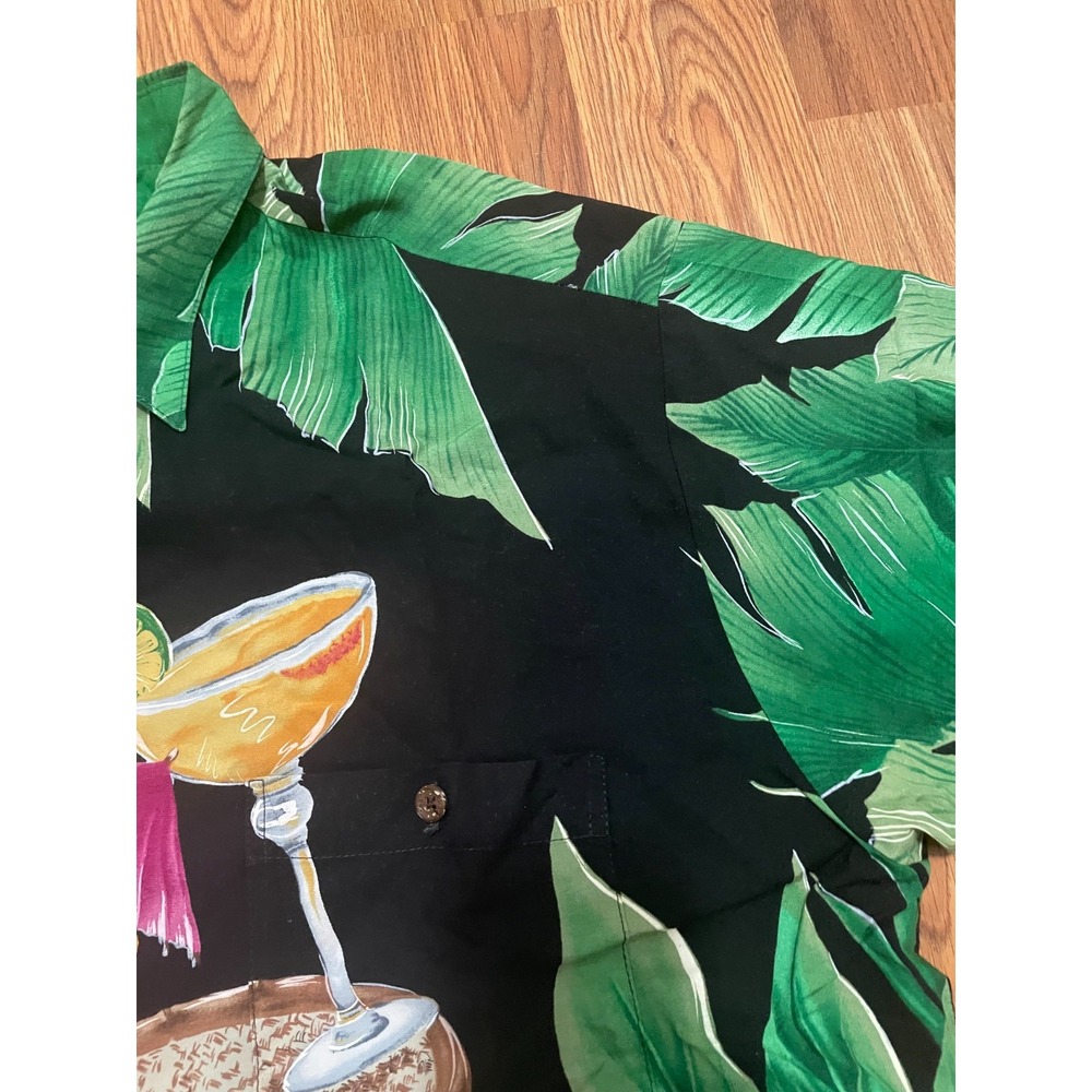 Tori Richard Hawaiian Shirt Mens Extra Large Cocktail Print Short Sleeve - Picture 5 of 11